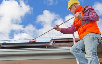 Pen Uchar Plwyf soft wash roof cleaning